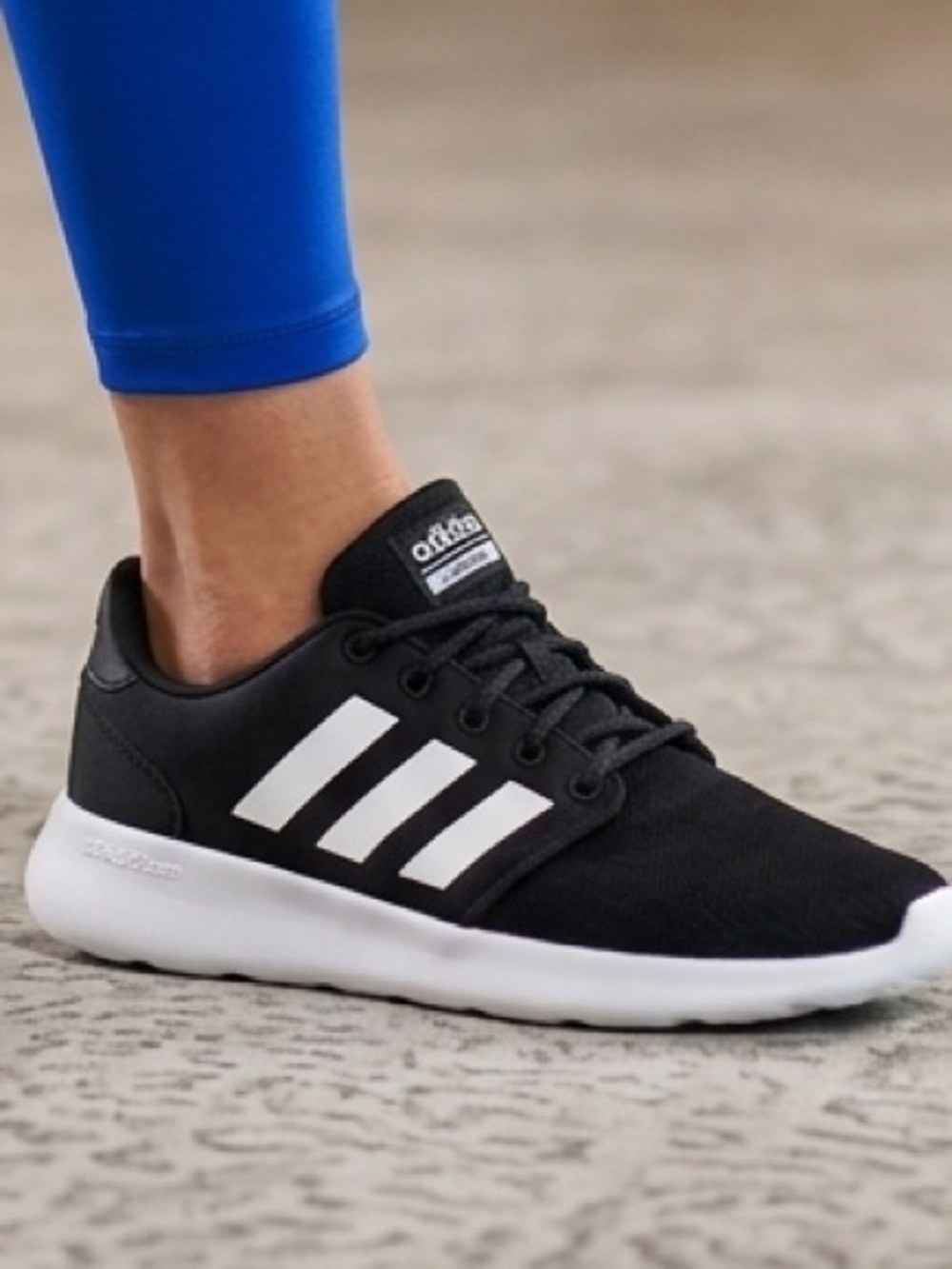 🆕 adidas Black Sneakers with White Stripes